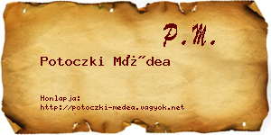 Potoczki Médea névjegykártya